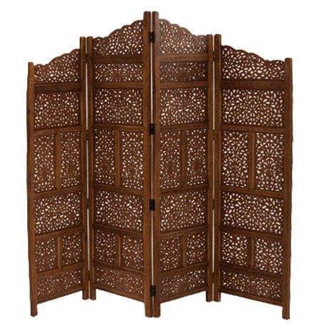 Wooden Partition/Room Divider (Brown) - Ouch Cart