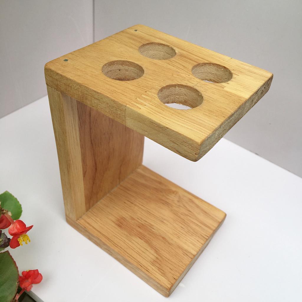 Wooden Bathroom Toothbrush And Toothpaste Holder/Stand ( With Complementary Coaster ) By Miza - Ouch Cart