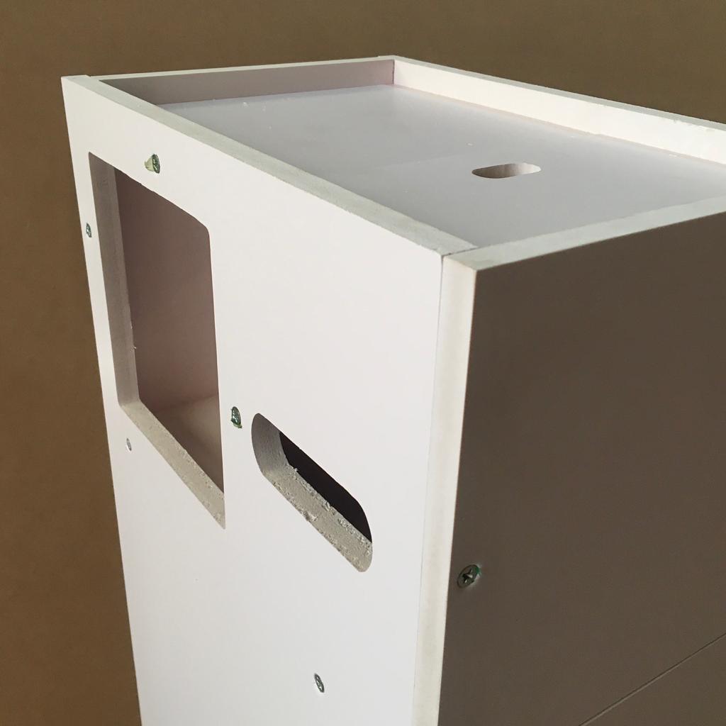 Waterproof PVC Bathroom WC Side Storage Cabinet Racks With Drawer By With Free Soap Dish Miza - Ouch Cart