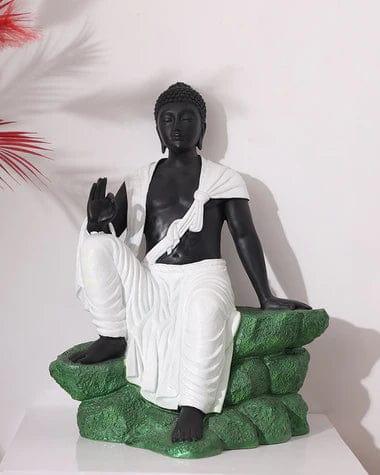 Fibre Multicolour Lord Buddha Figurine Home Decoration, Living Room & Bedroom - Ouch Cart