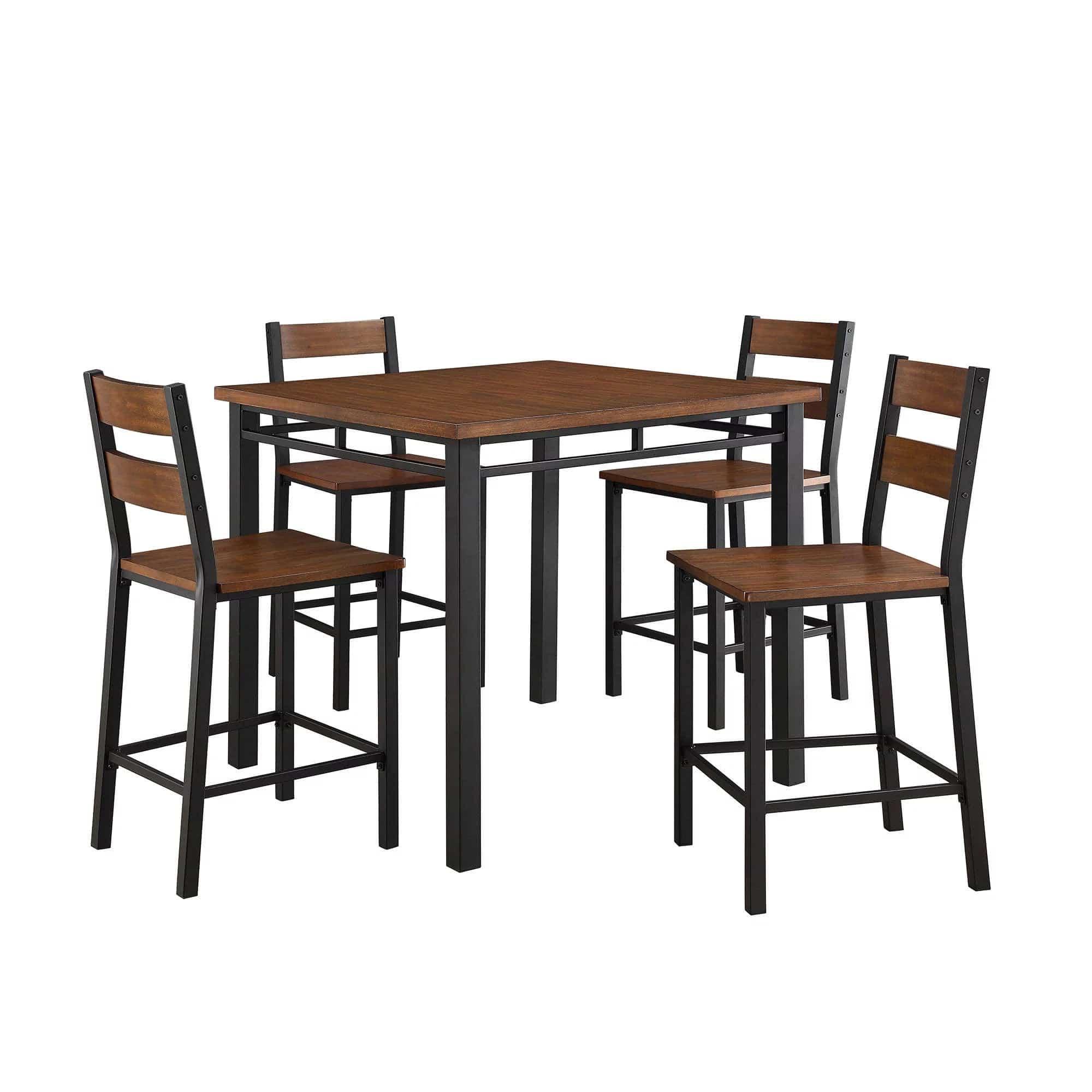 Austen 5-Piece Counter Height Dining Set, Vintage Oak - Ouch Cart