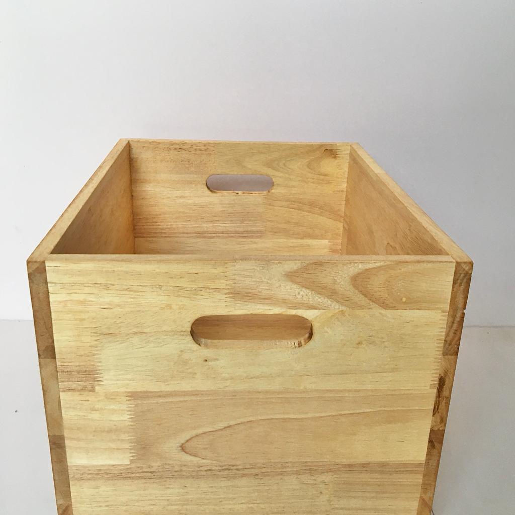 Wooden Storage Crate Box/Tool Box For Home Organiser ( With Complementary Coaster ) By Miza - Ouch Cart