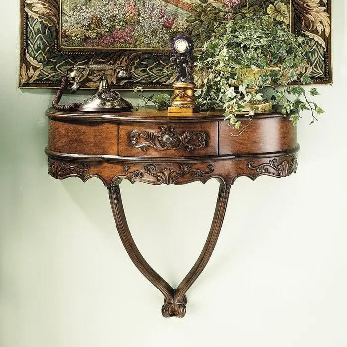Half Round Wooden Console Table - Ouch Cart