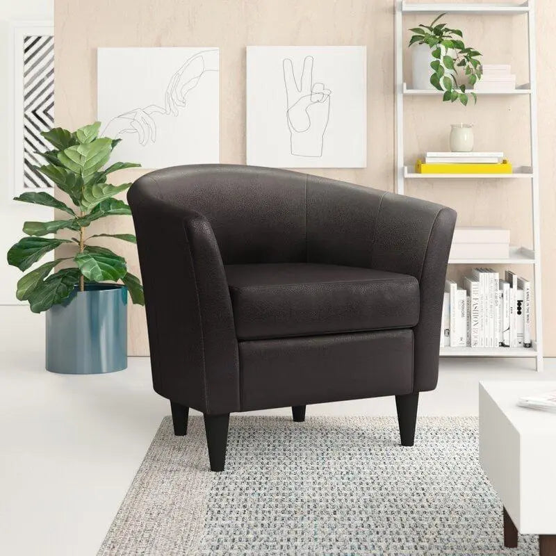Wide Tufted Arm Chair for living room - Ouch Cart
