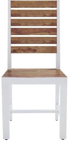 Sheesham or Mango Wood Dining Chair in Brown Or White Finish Set of 2 PCs - Ouch Cart