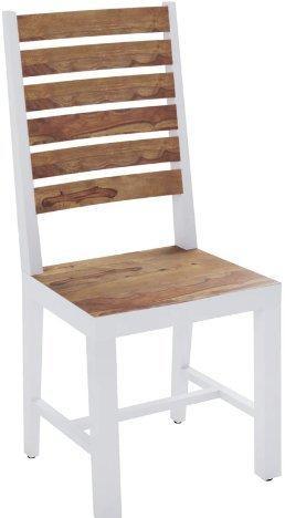 Sheesham or Mango Wood Dining Chair in Brown Or White Finish Set of 2 PCs - Ouch Cart