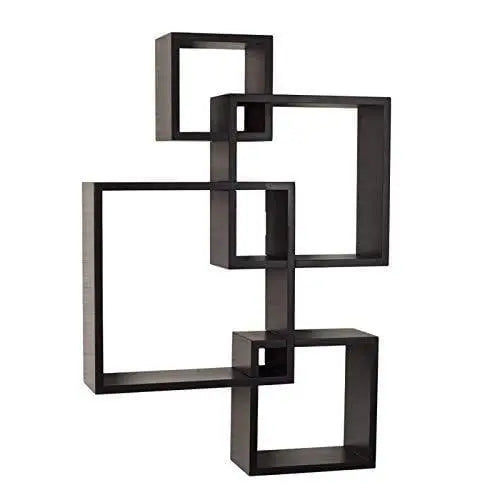 Wooden Wall Mounted Shelf Rack for Living Room Decor ) - Set of 4 - Ouch Cart