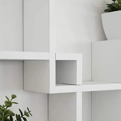 Wooden Wall Mounted Shelf Rack for Living Room Decor ) - Set of 4 - Ouch Cart