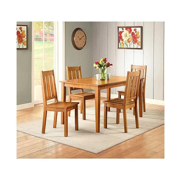 5-Piece Wooden Dining Set - Ouch Cart