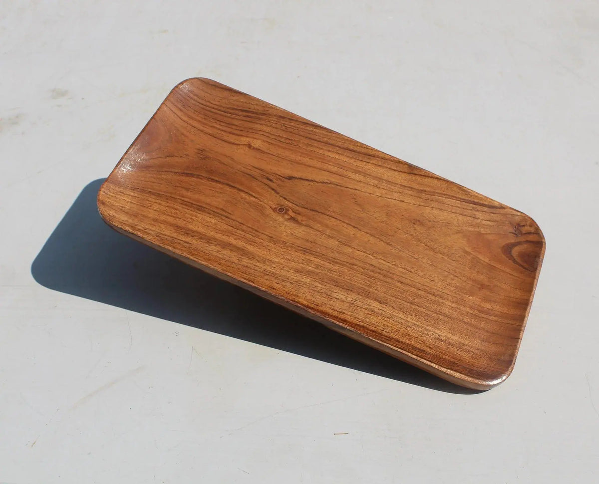 WOODEN SERVING TRAY II PLATTER - Ouch Cart