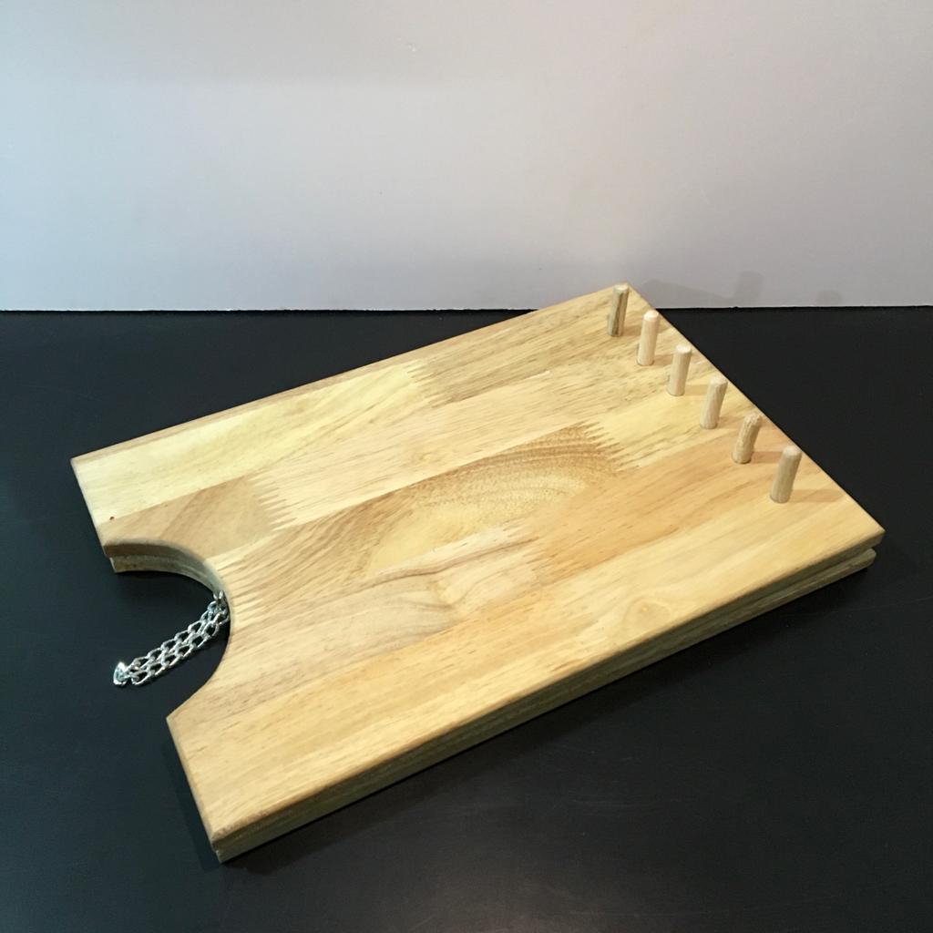 Wooden Board Necklace/Chains/Pendant/Bracelets/Anklets Wooden Stand ( With Complementary Coaster ) By Miza - Ouch Cart