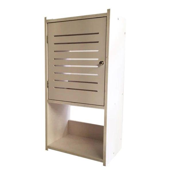 Small & Classy Modern White PVC Wall Mounted Cabinet For Bathroom Essentials - Ouch Cart