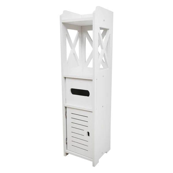 Bathroom Floor Standing Shelf Storage Cabinet Corner Floor Mounted Bathroom Cabinets - Ouch Cart
