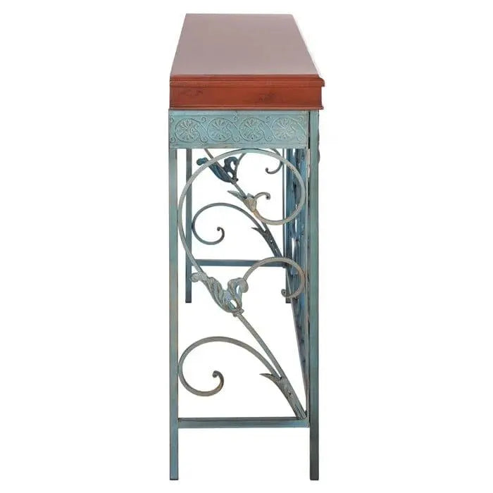 Iron and Wood Console Table - Ouch Cart