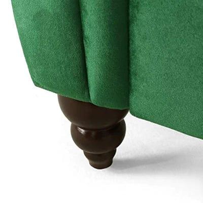 Christopher Knight Home Houck Chaise Lounge, Emerald + Dark Brown - Ouch Cart