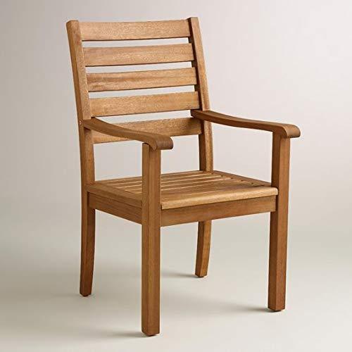 Handicrafts Wooden Armrest Chair for Home & Office (Standard)
