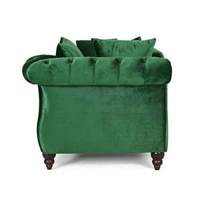 Christopher Knight Home Houck Chaise Lounge, Emerald + Dark Brown - Ouch Cart