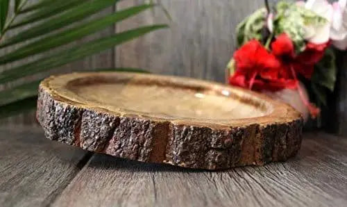ANTIQUE WOODEN TRAY/ BOWL/ PLATTER - Ouch Cart