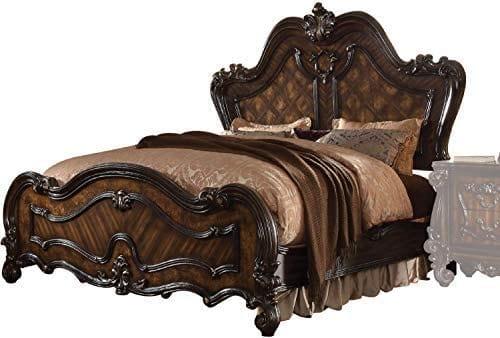 Versailles Queen Wooden Bed Cherry - Ouch Cart