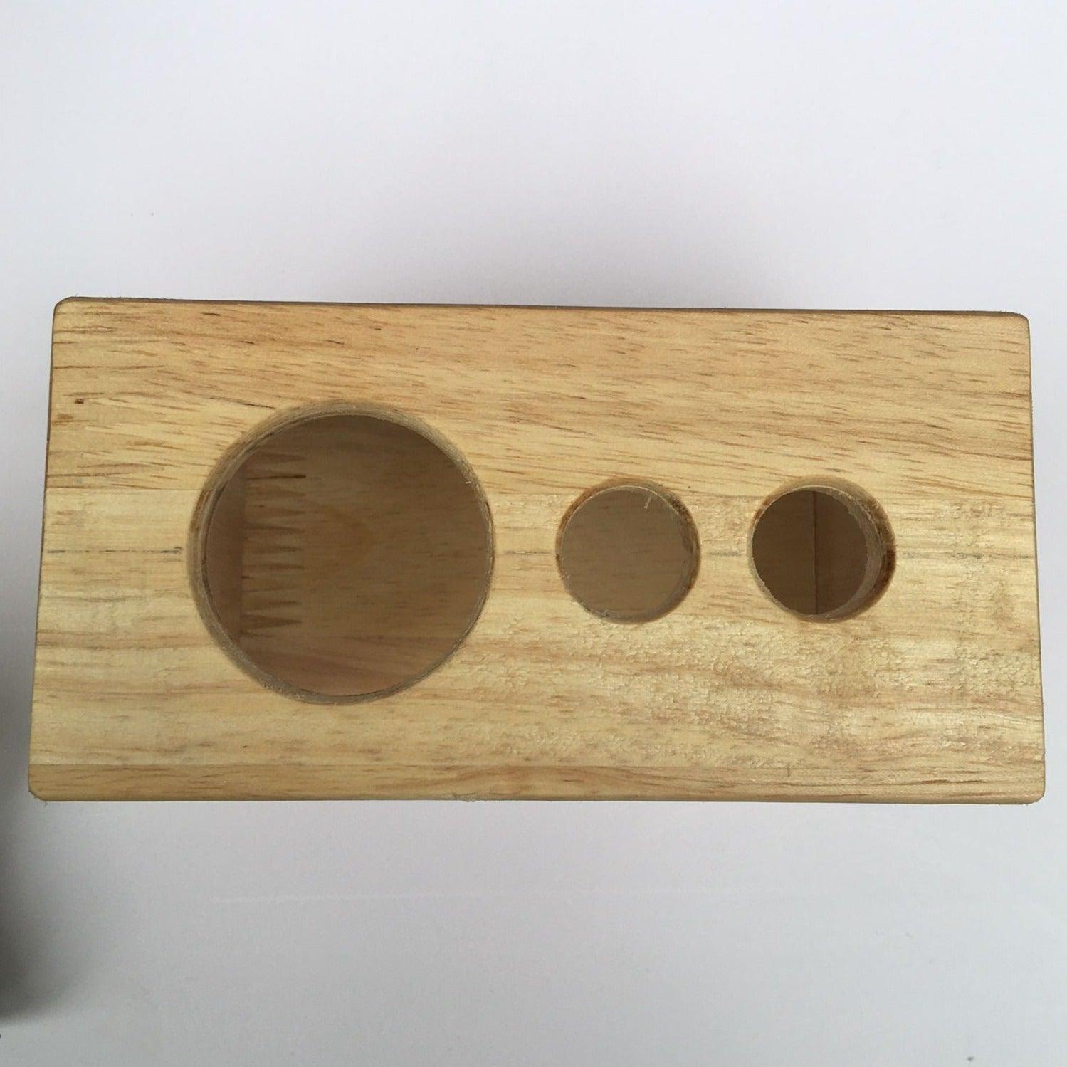 Wooden Bathroom Toothbrush And Toothpaste Holder/Stand ( With Complementary Coaster ) By Miza - Ouch Cart