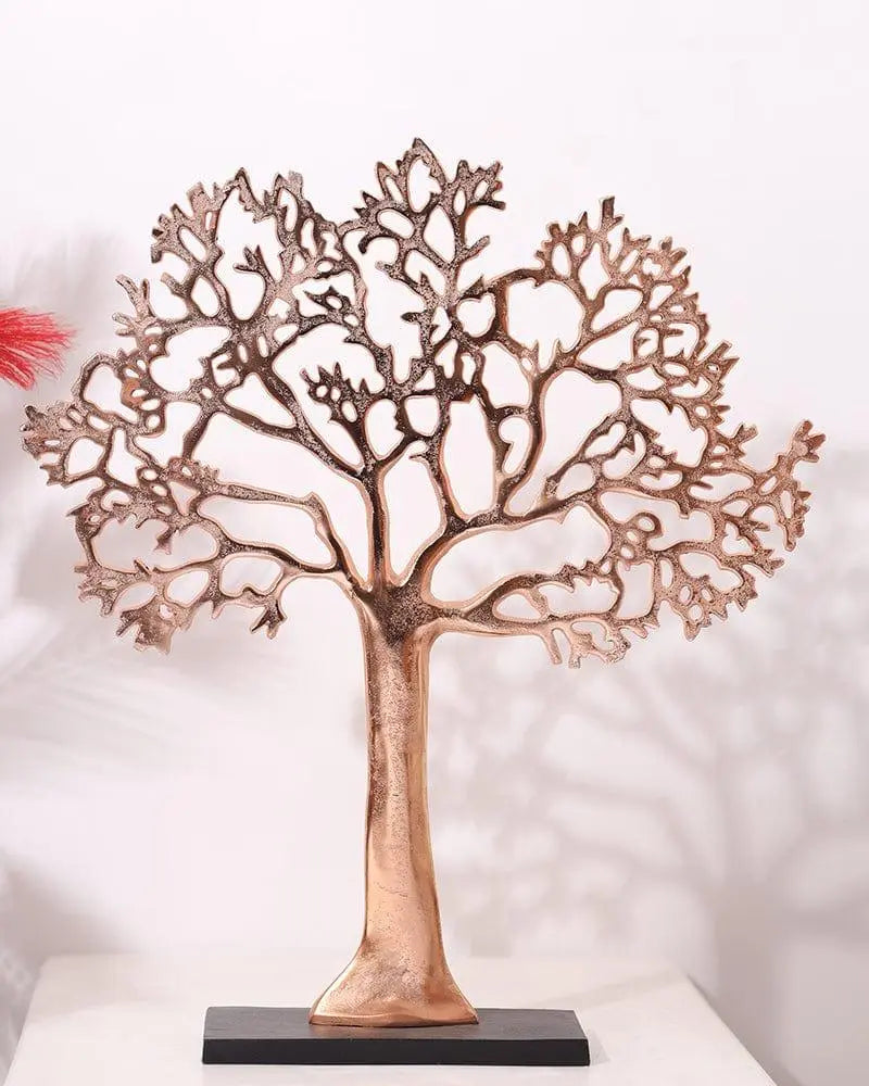 Copper Metal Tree Table Top Decorative showpiece For Home Decoration - Ouch Cart