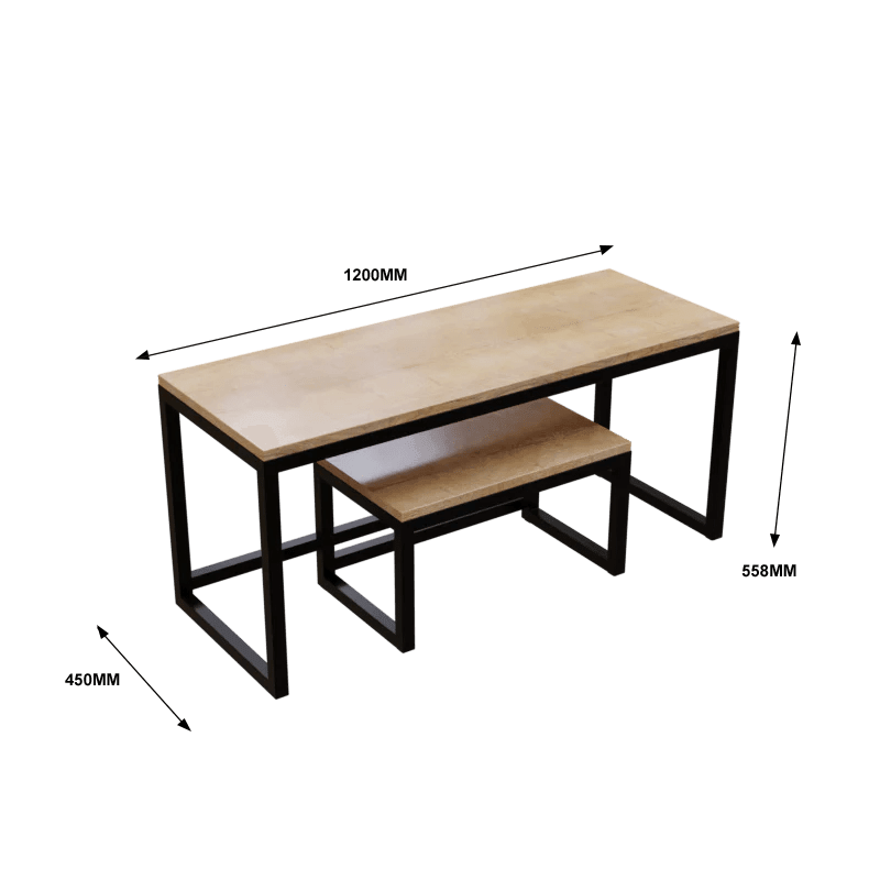 Helicous TV Unit in Small Size in Wooden Texture - Ouch Cart