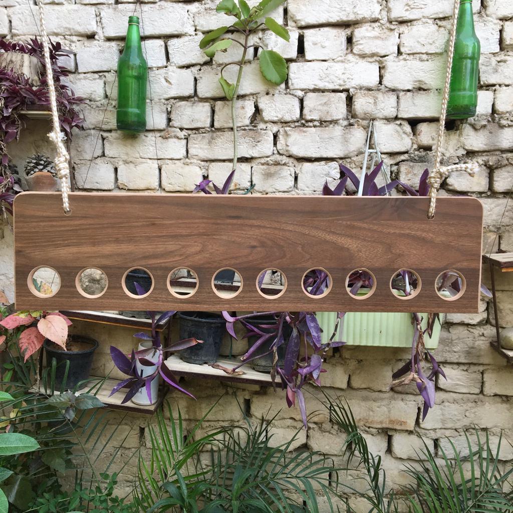 Ceiling Rope Hanging Wooden Clothes Hanger Rack By Miza - Ouch Cart