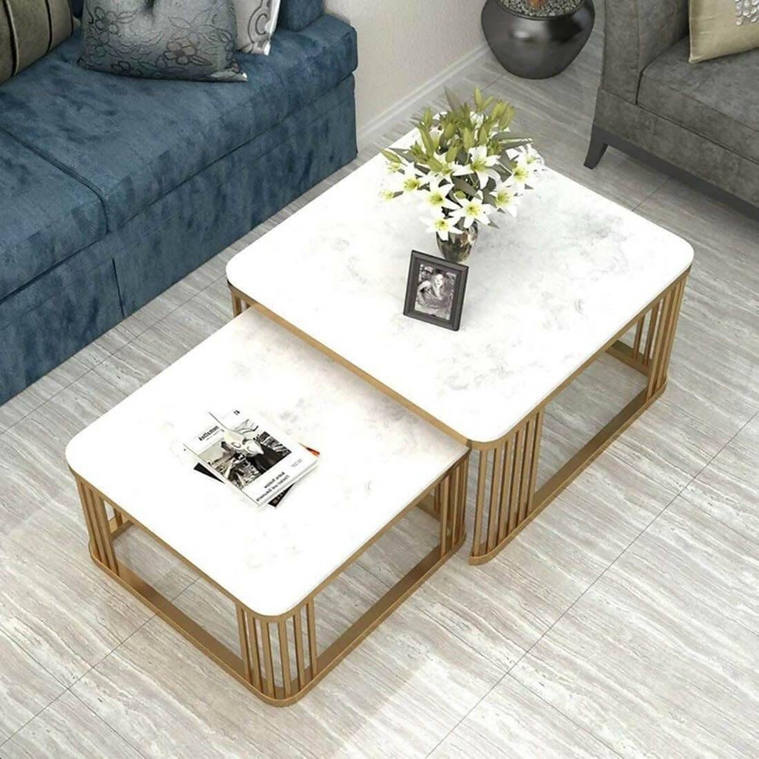Nordic Marble Nesting Coffee Table Set of 2 - Ouch Cart