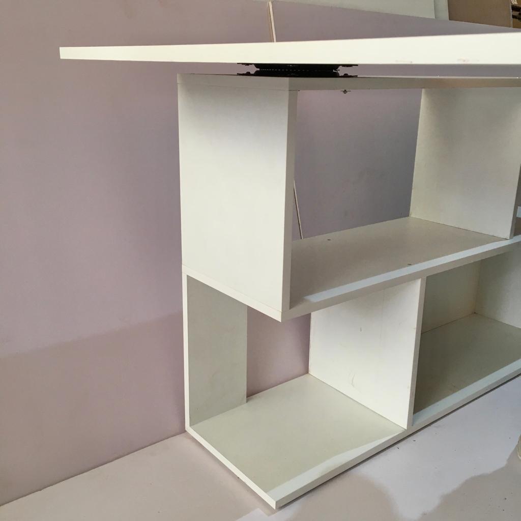 Folding Rotating L - Shaped Corner Desk/Computer Table For Office & Home By Miza - Ouch Cart