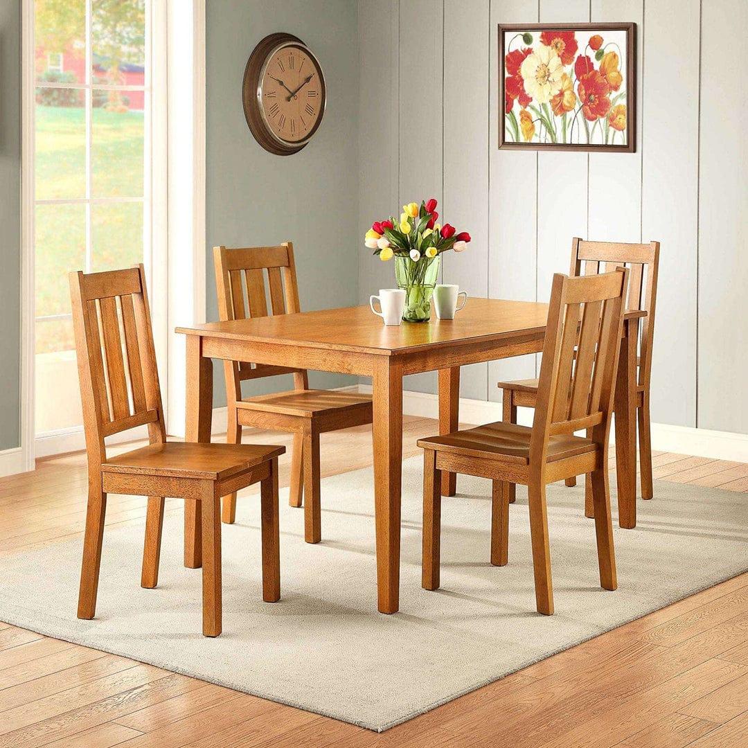 5-Piece Wooden Dining Set - Ouch Cart