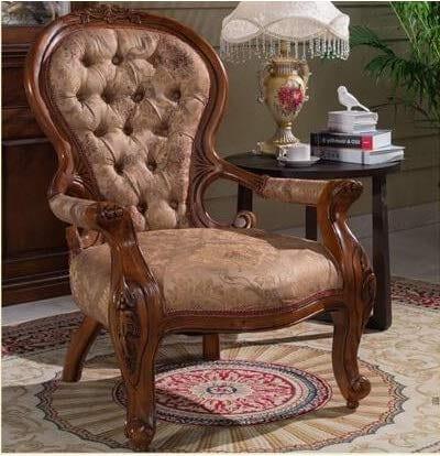 Handicrafts Teak Wood Royal Comfortable Chair - Ouch Cart