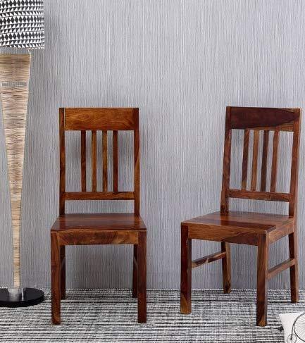 Handicrafts Sheesham Wood Standard Size Dining Chair Set of PCs Easy