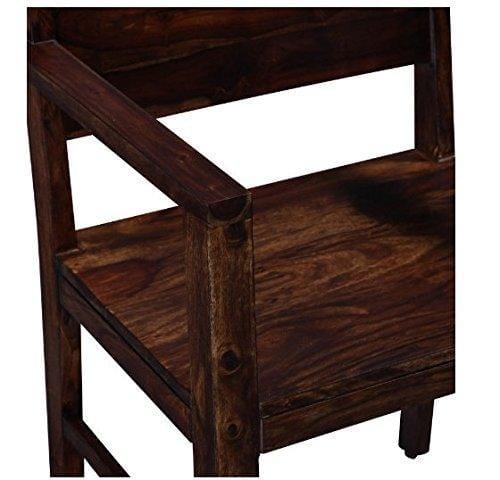 Sheesham wood standard handmade easy comfort chair in provincial teak finish - Ouch Cart