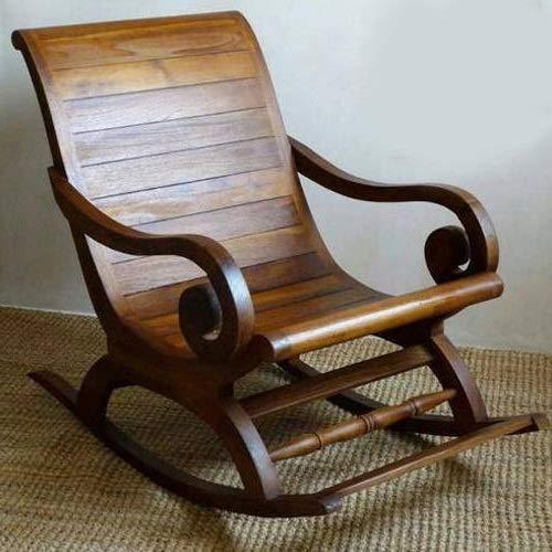 Amazing Hand Carved Rocking Chair Sheesham Wood - Ouch Cart