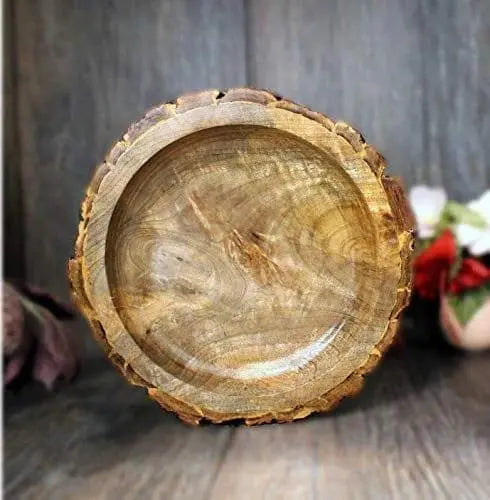 ANTIQUE WOODEN TRAY/ BOWL/ PLATTER - Ouch Cart