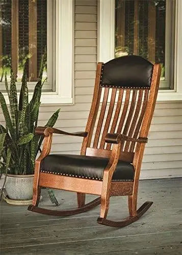 Brown Wooden Classic and Antique Rocking Chair/Easy Aaram Chair for Back Pain/Relaxing Chair - Ouch Cart