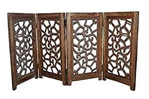 Wooden Freestanding Fold-able Safety Gate for Child - Ouch Cart