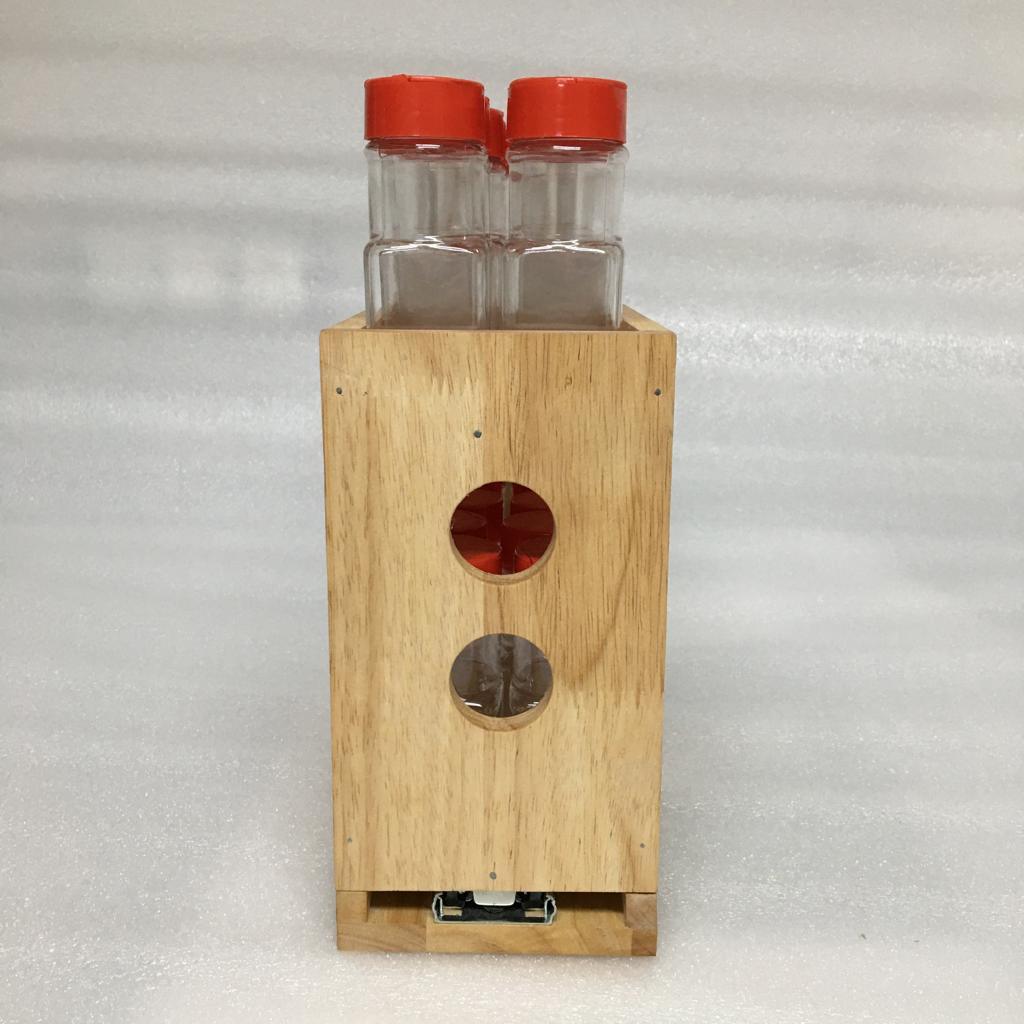 Sliding Kitchen Wooden Spice/Condiment Rack One Slide With 28 Bottles ( With Complementary Coaster ) By Miza - Ouch Cart