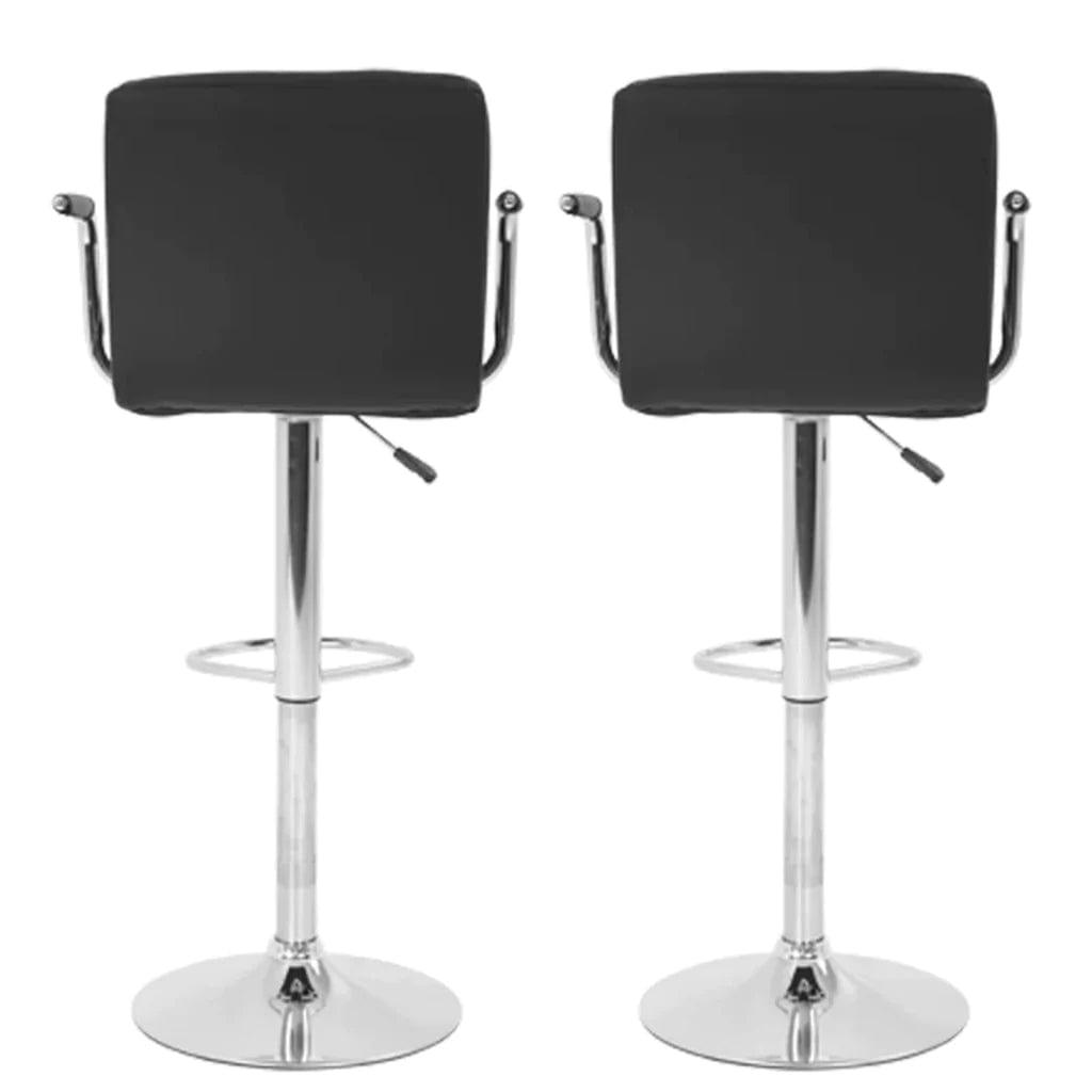 Tufted Black Velvet Adjustable Bar Stool - Ouch Cart