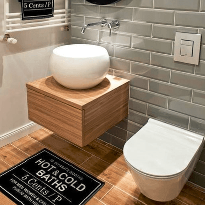 Aesthetic Minimal Revised Bathroom Washbasin Vanity By Miza - Ouch Cart