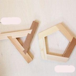 Wooden Fashionable Coaster Pot Stand/Wooden Pot Holder In Random Design ( With Complementary Coaster ) By Miza - Ouch Cart