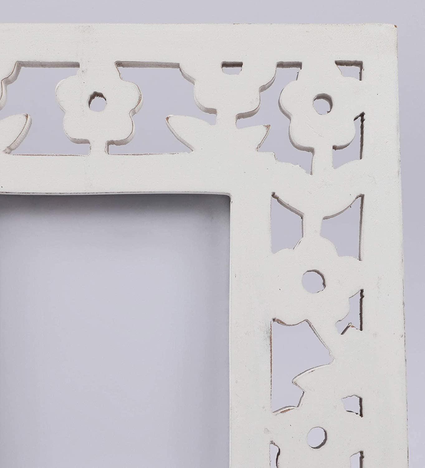 Decorative and Hand Crafted Metal Inlay Table Top Wooden Photo Frame AHPF22 (Size: 25 cm x 20 cm x2 cm) - Ouch Cart