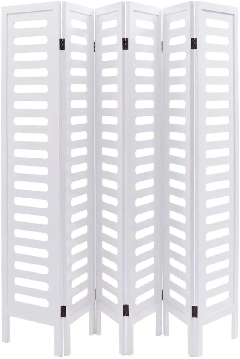 6 Panel Handicrafts Partition Wooden Room Divider Wooden Screen Wooden Separator partition for Living Room partition Screen Room Divider Consists of 6 Panels to be Placed in Zig-Zag Position - Ouch Cart