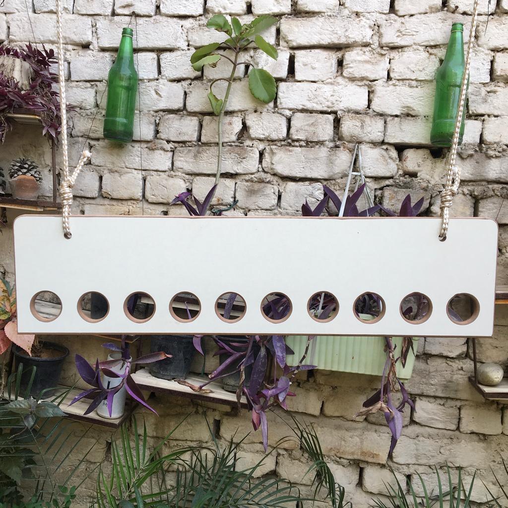 Ceiling Rope Hanging Wooden Clothes Hanger Rack By Miza - Ouch Cart