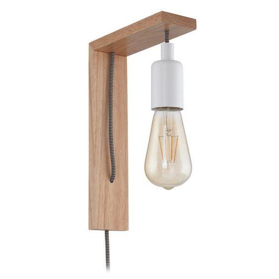 Wall Mounted Natural Wooden Hanging Light For Home Decor By Miza - Ouch Cart