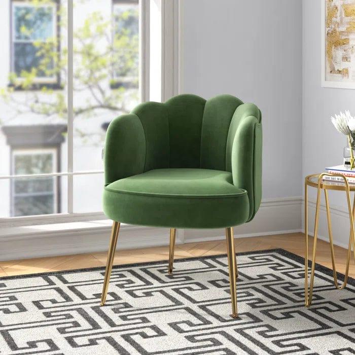 Wide Tufted Velvet Tub Chair - Ouch Cart