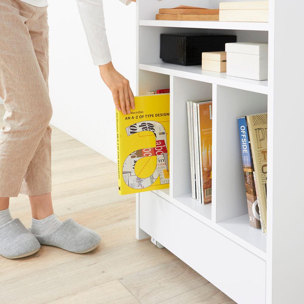 Simple And Stylish Book Shelves With Wheels By Miza - Ouch Cart