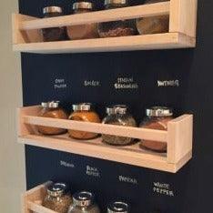 Wooden Wall Shelf For Bathroom Accessories / Kitchen Spice/ Use as Cosmetics Rack ( With Complementary Coaster ) By Miza -1 Pc - Ouch Cart