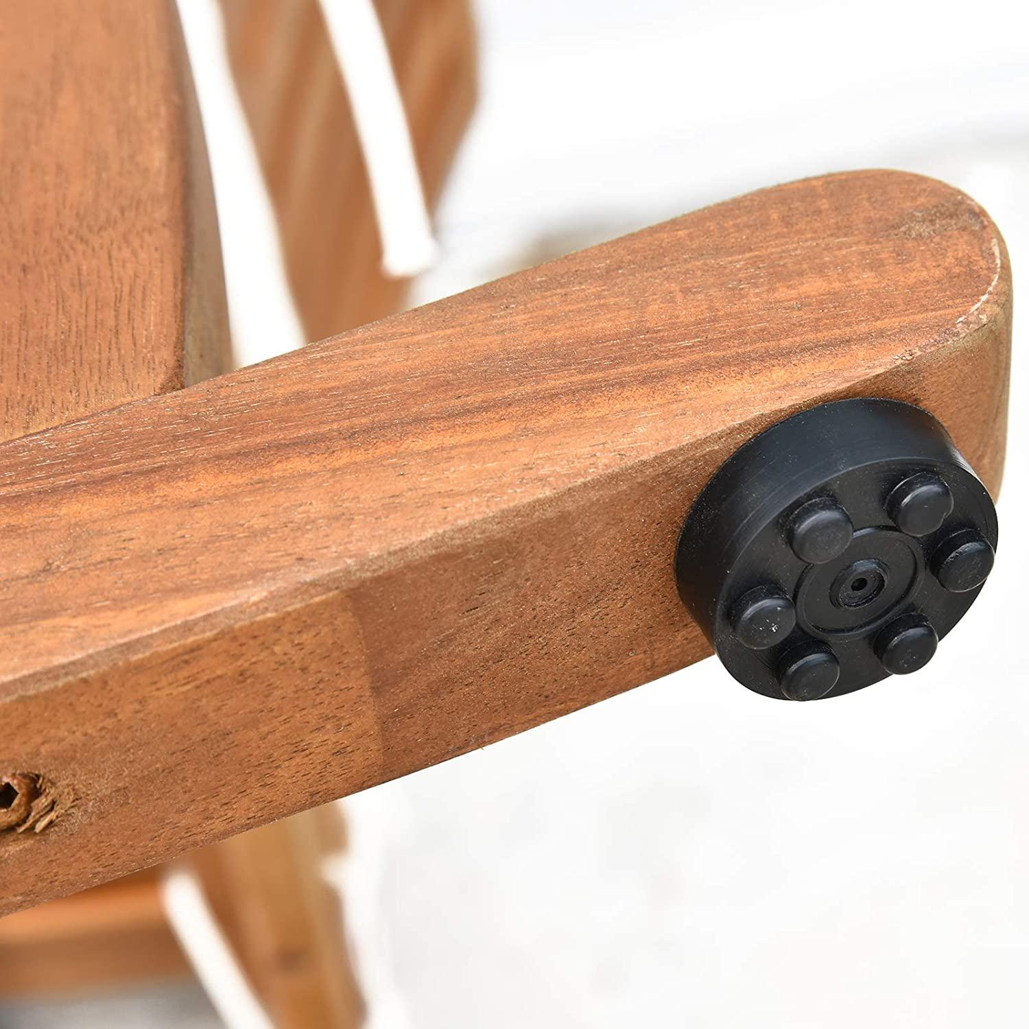 Wooden Rocking Chair with Cushioned - Ouch Cart