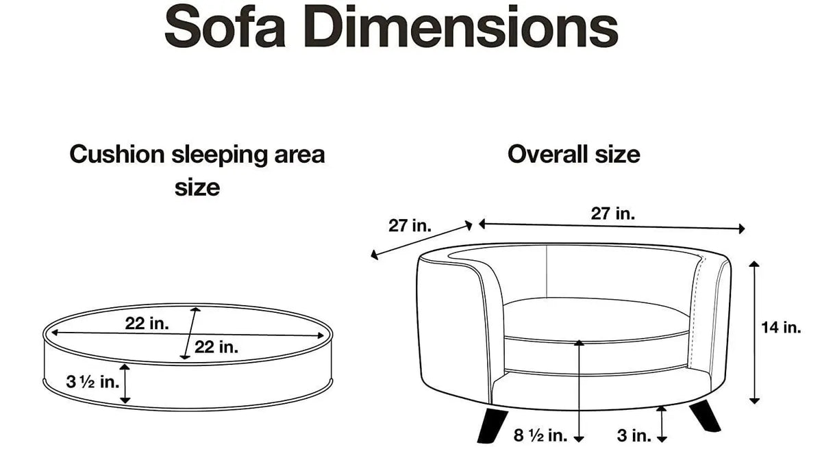 Rosie Sofa - Grey, Medium - Ouch Cart